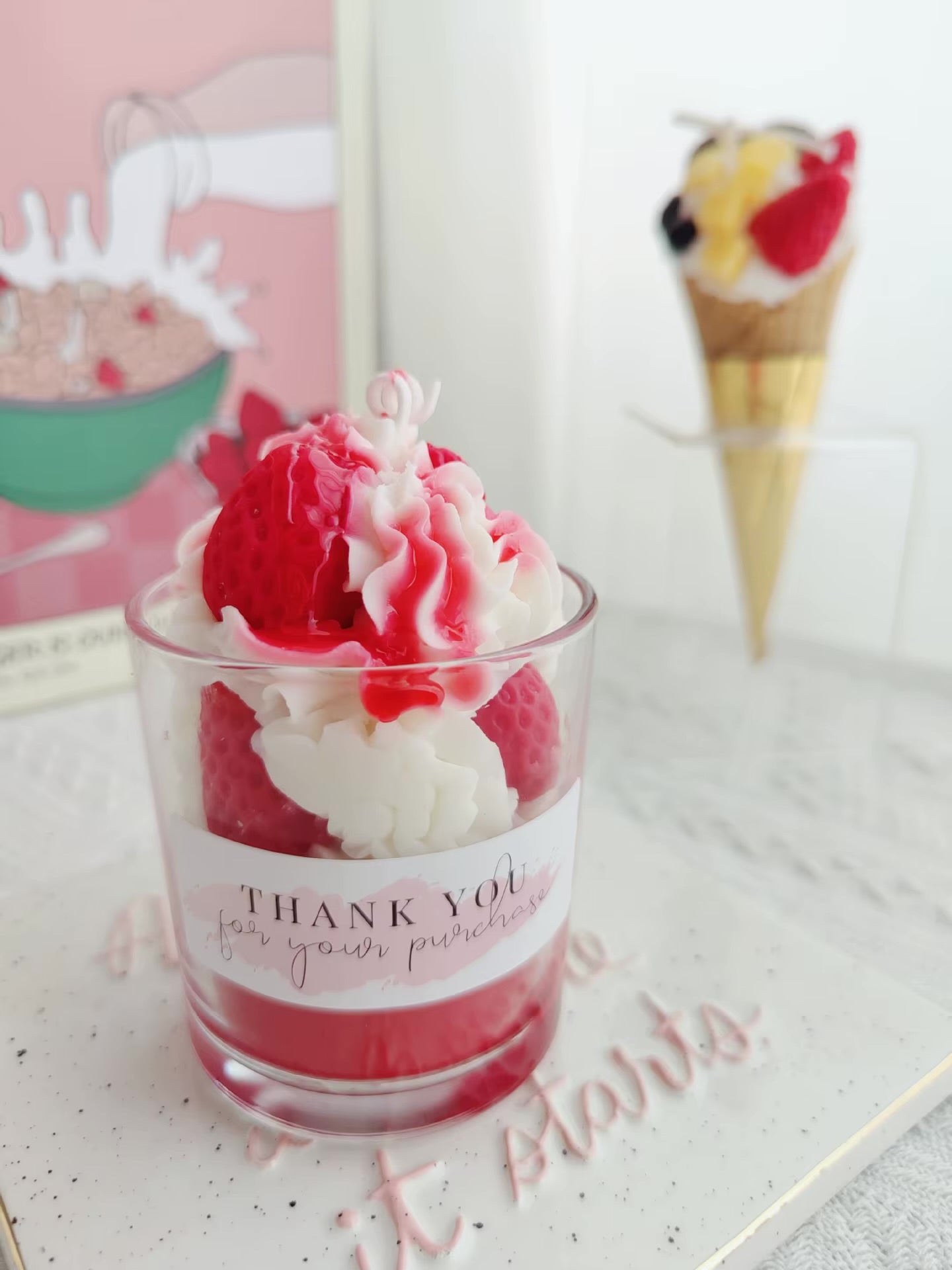 Cartoon candles